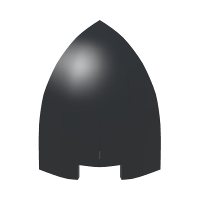 1/4 SPHERE 1X1X1 1/3 · Black (réf. BrickLink Black)
