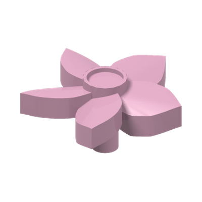 FLOWER W. 1,5 CONNECTOR · LEGO 6096990 (réf. BrickLink 18853) · Light Purple (réf. BrickLink Bright Pink)