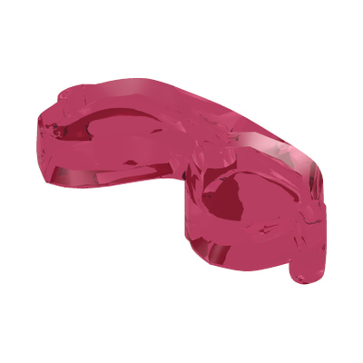 Friends Accessories Sunglasses / Glasses with Small Pin · LEGO 6114993 (réf. BrickLink 18854) · Tr.medium Reddish Violet (réf. BrickLink Trans-Dark Pink)