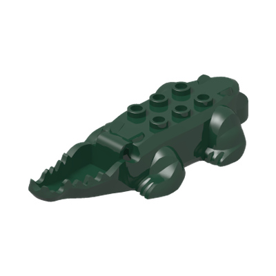 Alligator / Crocodile Body with 10 Bottom Teeth