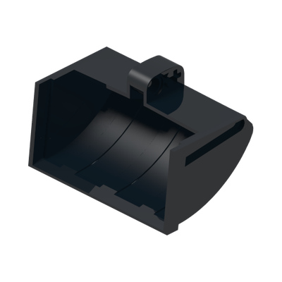 Technic Digger Bucket 5 x 7 x 4 1/2 Clamshell with Pin Hole and Axle Hole · LEGO 6262893 (réf. BrickLink 18943) · Couleur BrickLink : Black