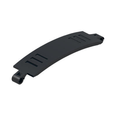 PANEL CURVED 3X13X2 · LEGO 6208345 (réf. BrickLink 18944) · Black (réf. BrickLink Black)