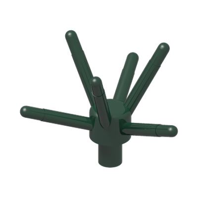 STALK W. 1,5 SHAFT AND 3,2 SHAFT · Earth Green (réf. BrickLink Dark Green)