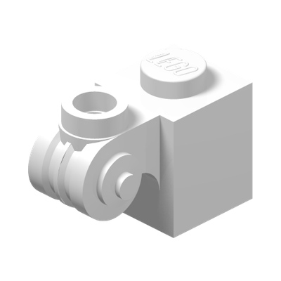 DESIGN BRICK 1X1X2 · LEGO 6133766 (réf. BrickLink 20310) · White (réf. BrickLink White)