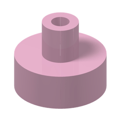 PLATE 1X1, W/ 3.2 SHAFT AND 1.5 HOLE · Light Purple (réf. BrickLink Bright Pink)