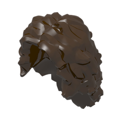 MINI WIG, NO. 98 · LEGO 6527258 (réf. BrickLink 20595) · Dark Brown (réf. BrickLink Dark Brown)