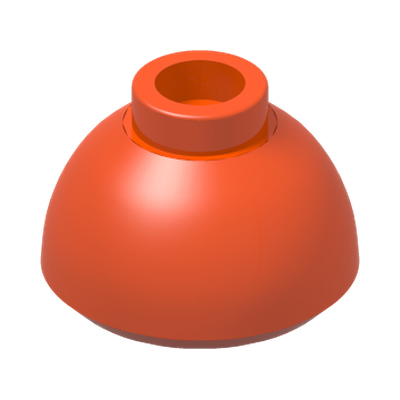 MINI HAT, NO. 8 · LEGO 6482272 (réf. BrickLink 20952) · Reddish Orange (réf. BrickLink Reddish Orange)