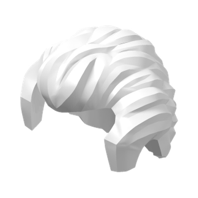 MINI WIG, NO. 102 · LEGO 6262496 (réf. BrickLink 21268) · White (réf. BrickLink White)
