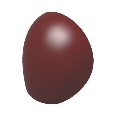 Large Figure Armor, Round, Smooth · LEGO 6443919 (réf. BrickLink 21560) · Couleur BrickLink : Dark Red