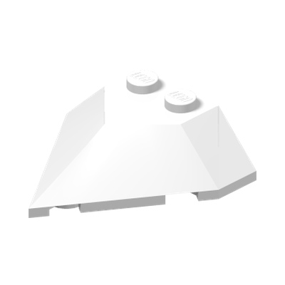 Wedge 4 x 4 Pointed · LEGO 6312379 (réf. BrickLink 22391) · Couleur BrickLink : White