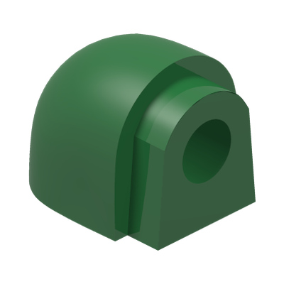 Shoulder Mechanical, Nexo Bot - Flexible Rubber · LEGO 6129172 (réf. BrickLink 22392) · Dark Green (réf. BrickLink Green)