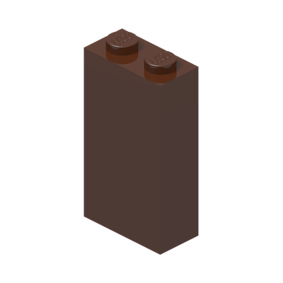 BRICK 1X2X3 · Reddish Brown (réf. BrickLink Reddish Brown)