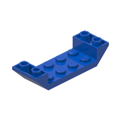 INV. ROOF 2X6 45 DEG. W/CUT · Bright Blue (réf. BrickLink Blue)