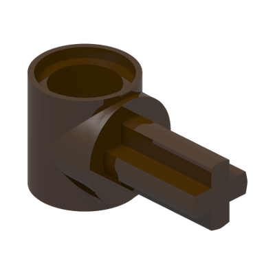 BEAM 1M W/CROSS AXLE · Dark Brown (réf. BrickLink Dark Brown)