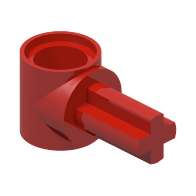 BEAM 1M W/CROSS AXLE · Bright Red (réf. BrickLink Red)