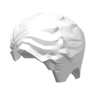 MINI WIG, NO. 105 · LEGO 6278397 (réf. BrickLink 23186) · White (réf. BrickLink White)