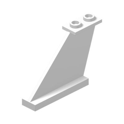 RUDDER 1X4X3 · LEGO 6347936 (réf. BrickLink 2340) · White (réf. BrickLink White)