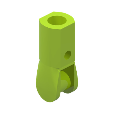 3.2 SHAFT W/3.2 HOLE · Bright Yellowish Green (réf. BrickLink Lime)