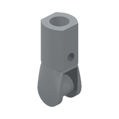 3.2 SHAFT W/3.2 HOLE · Medium Stone Grey (réf. BrickLink Light Bluish Gray)