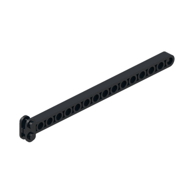 Crane Arm Center (Technic Liftarm 1 x 16) · LEGO 235126 (réf. BrickLink 2351) · Couleur BrickLink : Black