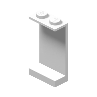 Panel 1 x 2 x 3 - Solid Studs · Réf. BrickLink 2362a · Couleur BrickLink : White