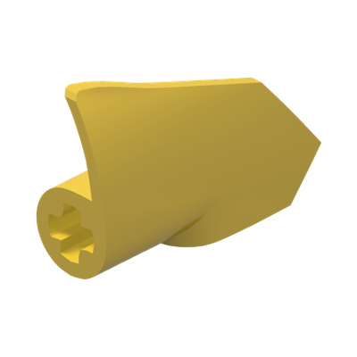 LEFT BASE PLATE 2X3, W/ CROSS HOLE · LEGO 6510995 (réf. BrickLink 2387) · Bright Yellow (réf. BrickLink Yellow)