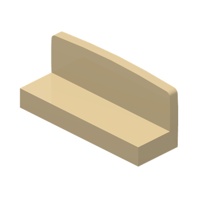 WALL 1X3X1 · LEGO 6300325 (réf. BrickLink 23950) · Brick Yellow (réf. BrickLink Tan)