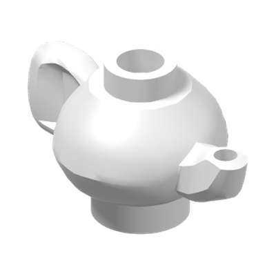 TEA POT · LEGO 6132824 (réf. BrickLink 23986) · White (réf. BrickLink White)