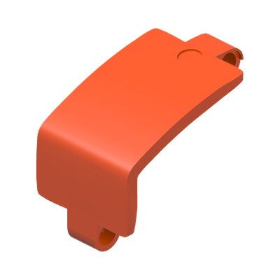 ANGULAR PANEL 3X5X3 W/ 4.85 HOLE · LEGO 6476621 (réf. BrickLink 24116) · Reddish Orange (réf. BrickLink Reddish Orange)