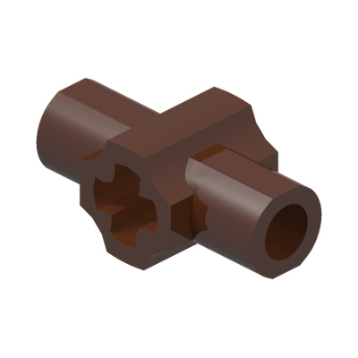 CROSS HOLES W/ DOUBLE, DIA. 3.2 SHAFT · Reddish Brown (réf. BrickLink Reddish Brown)
