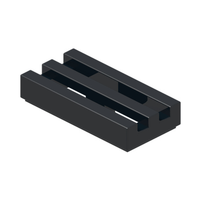 RADIATOR GRILLE 1X2 · Black (réf. BrickLink Black)