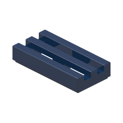 RADIATOR GRILLE 1X2 · Earth Blue (réf. BrickLink Dark Blue)