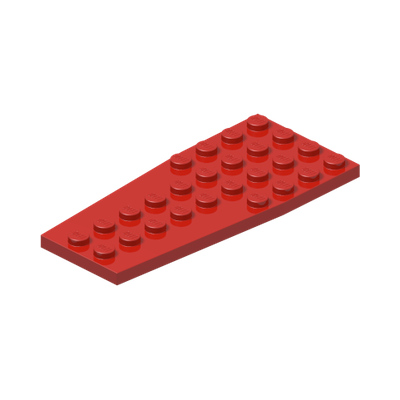 Wedge, Plate 4 x 9 without Stud Notches · LEGO 241321 (réf. BrickLink 2413) · Couleur BrickLink : Red