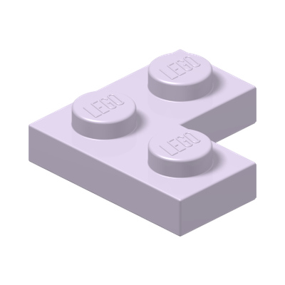 Plate 2 x 2 Corner · Lavender (réf. BrickLink Lavender)