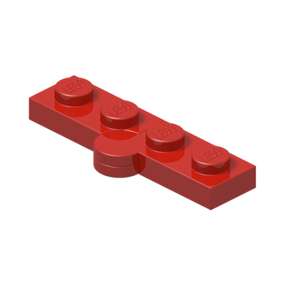 HINGE PLATE 1X2, NO. 2 · Bright Red (réf. BrickLink Red)