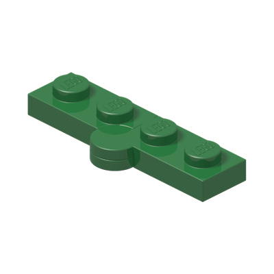 HINGE PLATE 1X2, NO. 2 · Dark Green (réf. BrickLink Green)