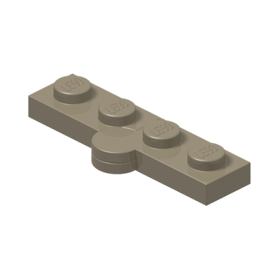 HINGE PLATE 1X2, NO. 2 · Sand Yellow (réf. BrickLink Dark Tan)