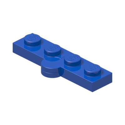 HINGE PLATE 1X2, NO. 2 · Bright Blue (réf. BrickLink Blue)