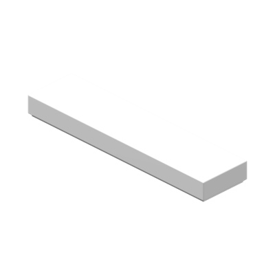 FLAT TILE 1X4 · LEGO 243101 (réf. BrickLink 2431) · White (réf. BrickLink White)