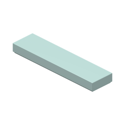 FLAT TILE 1X4 · Aqua (réf. BrickLink Light Aqua)