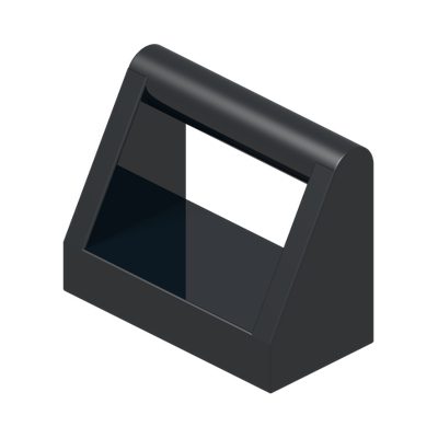 CLAMP 1X2 · Black (réf. BrickLink Black)