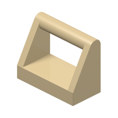CLAMP 1X2 · Brick Yellow (réf. BrickLink Tan)