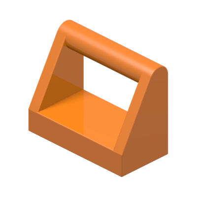 CLAMP 1X2 · Bright Orange (réf. BrickLink Orange)