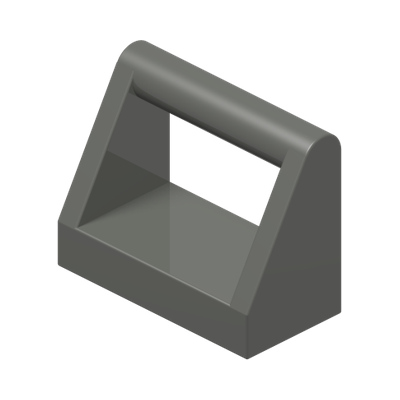 CLAMP 1X2 · Dark Stone Grey (réf. BrickLink Dark Bluish Gray)