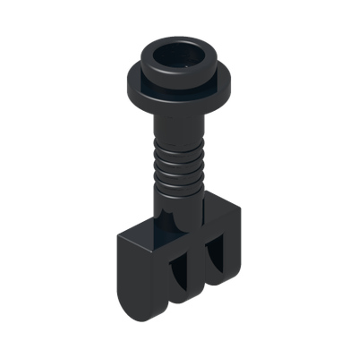 Hinge Bar with 3 Fingers and End Stud (Control Lever) · LEGO 4497182 (réf. BrickLink 2433) · Couleur BrickLink : Black