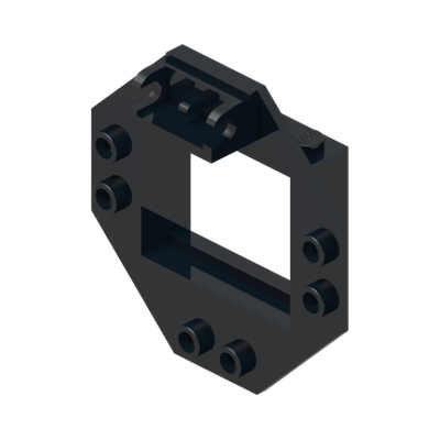 Hinge Window Frame 1 x 4 x 3 with Octagonal Panel · LEGO 244326 (réf. BrickLink 2443) · Couleur BrickLink : Black