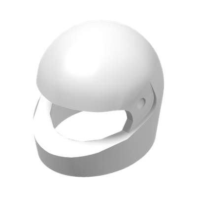MINI CRASH HELMET · LEGO 4298609 (réf. BrickLink 2446) · White (réf. BrickLink White)