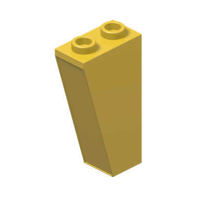 Slope, Inverted 75 2 x 1 x 3 · LEGO 6146485 (réf. BrickLink 2449) · Couleur BrickLink : Yellow