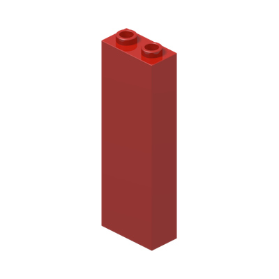 BRICK 1X2X5 · Bright Red (réf. BrickLink Red)