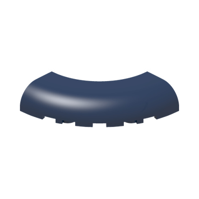 Brick, Round Corner 5 x 5 without Studs · LEGO 6249289 (réf. BrickLink 24599) · Couleur BrickLink : Dark Blue